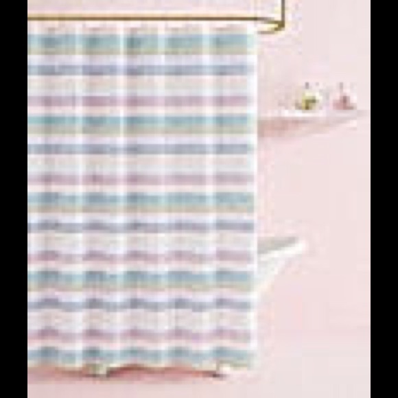 kate spade Bath Kate Spade Stacked Stripe Shower Curtain Nwt Poshmark
